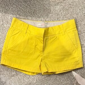 J. Crew Women's Bright Yellow Bermudas